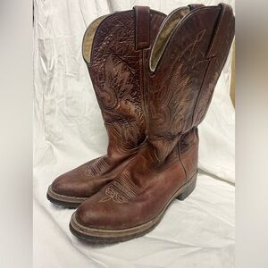 Double H Womens 8 1/2 Western Boots Made In Mexico